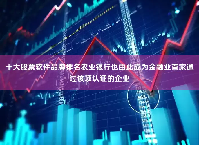 十大股票软件品牌排名农业银行也由此成为金融业首家通过该项认证的企业